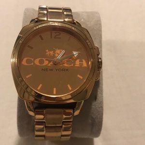 Coach watch rose gold